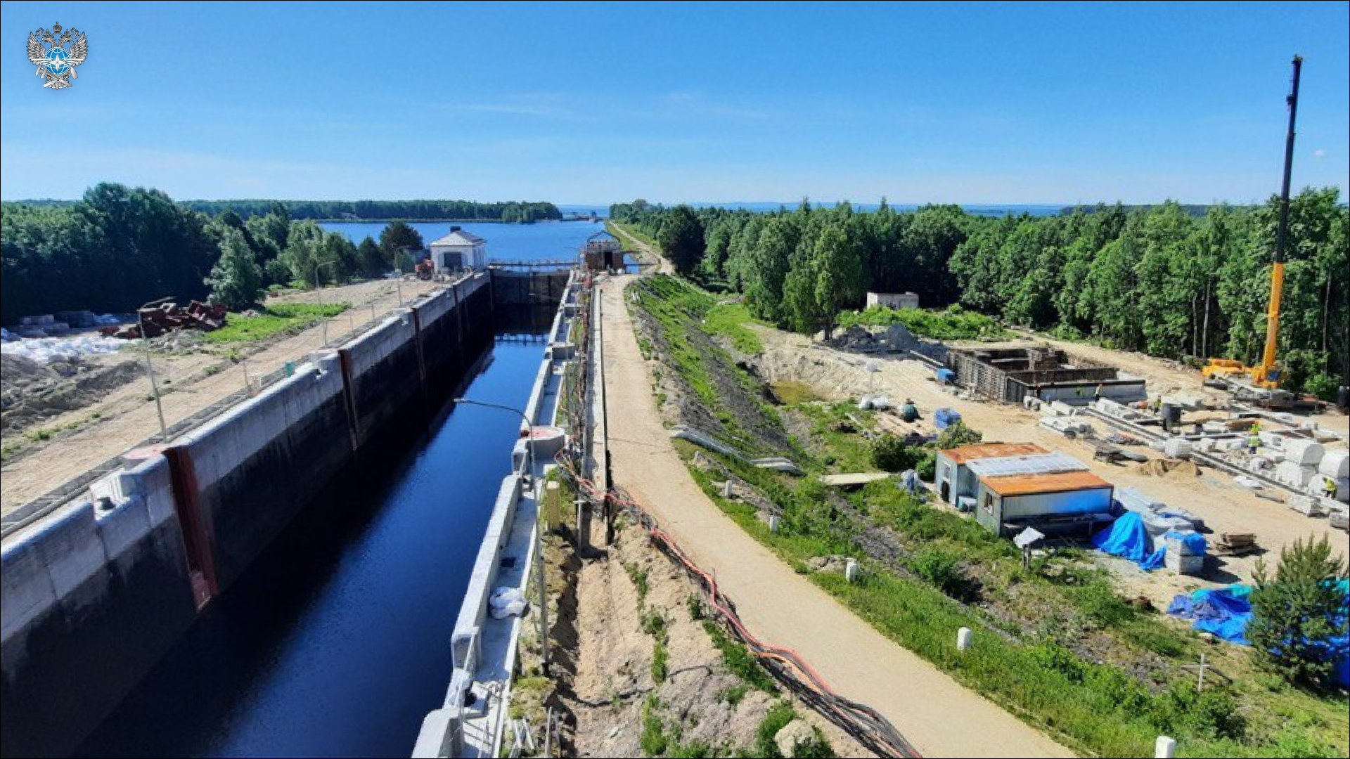 На Беломорско-Балтийском канале продолжается реконструкция шлюзов № 2 и № 14