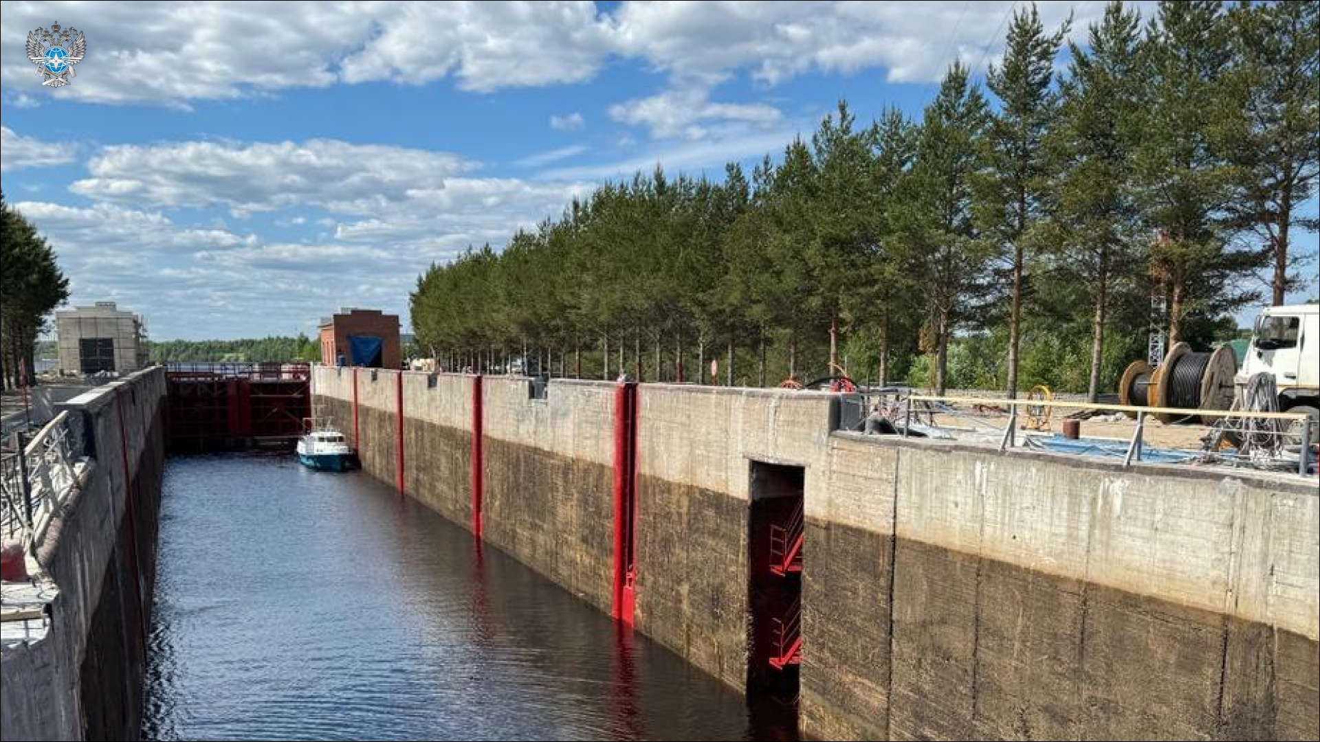Продолжается реконструкция Шаваньской плотины №23 и Шлюза №16 Беломорско-Балтийского канала в Республики Карелия